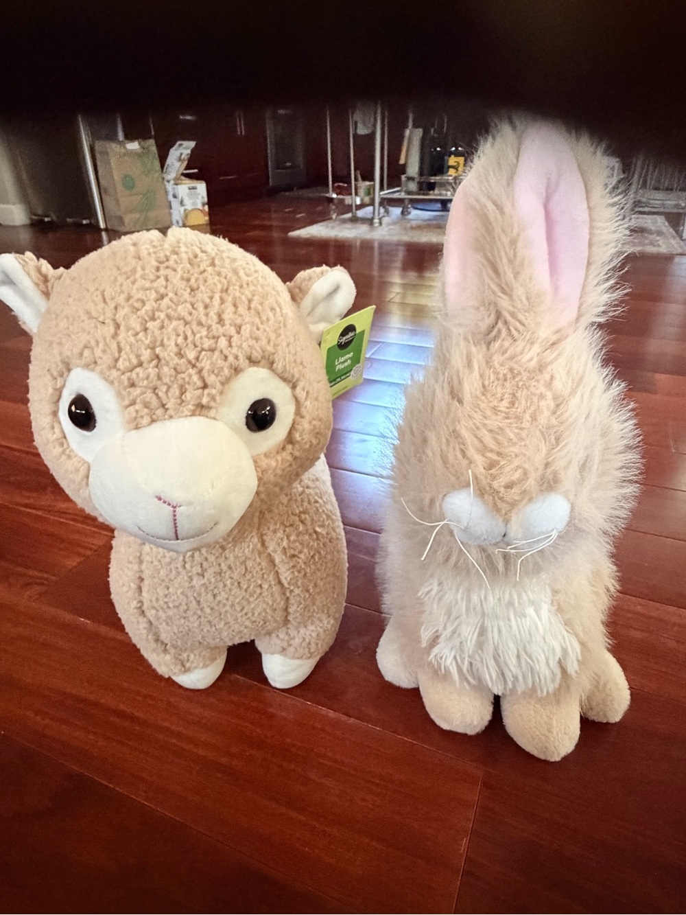 Large Plush Alpaca & Bunny Stuffed Animals – Soft, Cozy & Like New